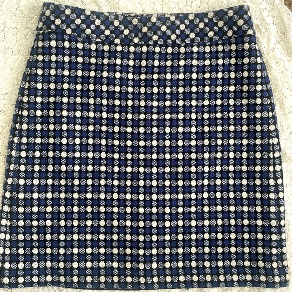 Talbots blue woolen skirt